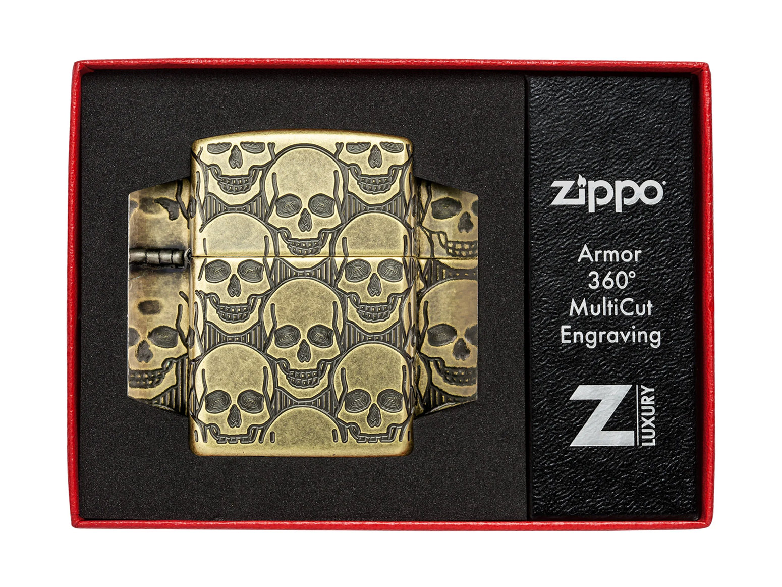 Zippo Aansteker Armor Skulls Cackling Craniumproduct zoom image #3